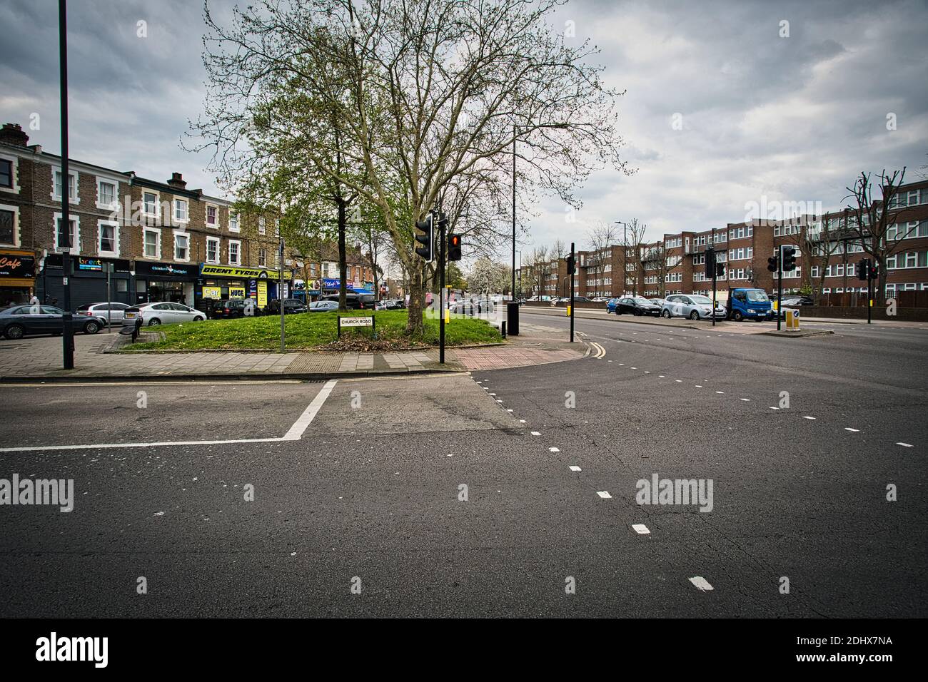 Großbritannien / England /London /die Stände in der Church Road sind die am stärksten benachteiligten Gebiete Londons. Stockfoto