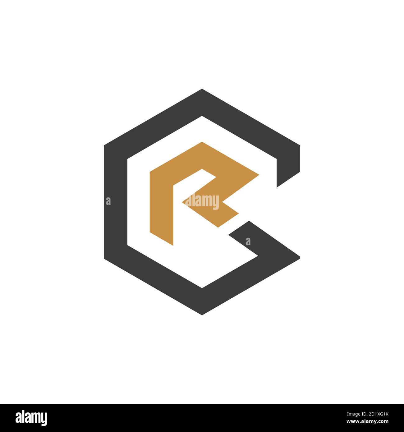Initial gr Brief Logo mit kreativen modernen Business Typografie Vektor-Vorlage. Kreative abstrakte Brief rg Logo-Design. Stock Vektor