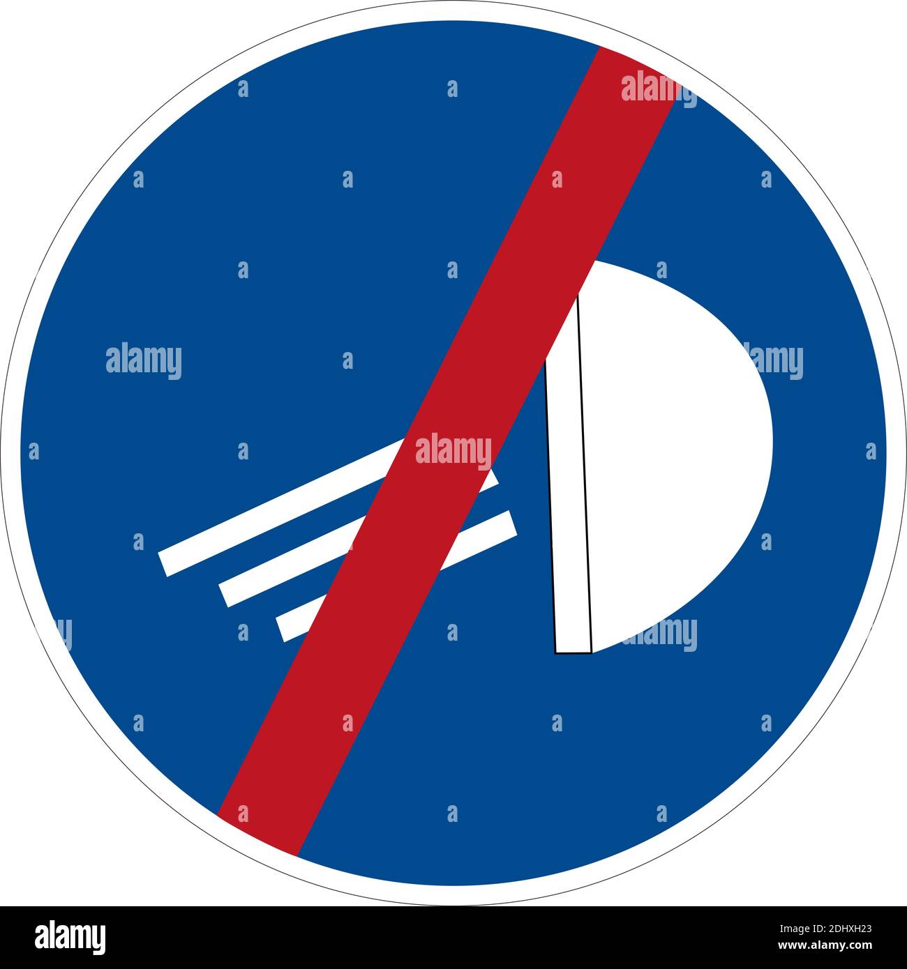 Straßenschild, Stopp obligatorische Beleuchtung, Vektor-Symbol Stock Vektor