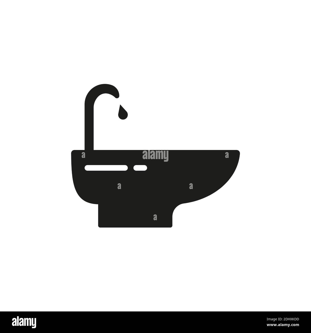 Bidet Icon Element der Sanitär-Symbol für mobile Konzept und Web-Apps. Thin Line Bidet Symbol kann für Web und mobile verwendet werden. Premium-Symbol auf Weiß Stock Vektor