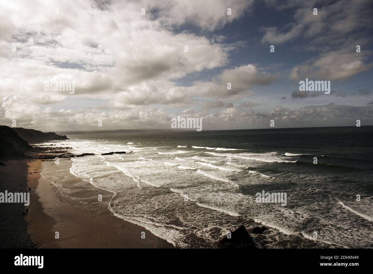 Sandy Mouth Beach, Cornwall, England. Stockfoto