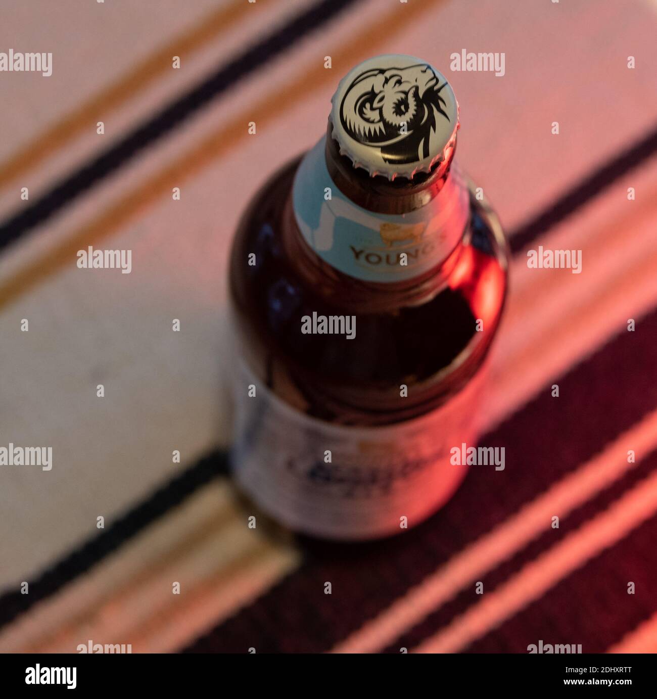 Ankara, Türkei - 12. Dezember 2020: Ein kommerzielles Beispiel für importiertes Craft Beer in der Türkei. Aufgrund der hohen Steuerregelungen ist es schwierig, eine große Vielfalt zu finden. Stockfoto