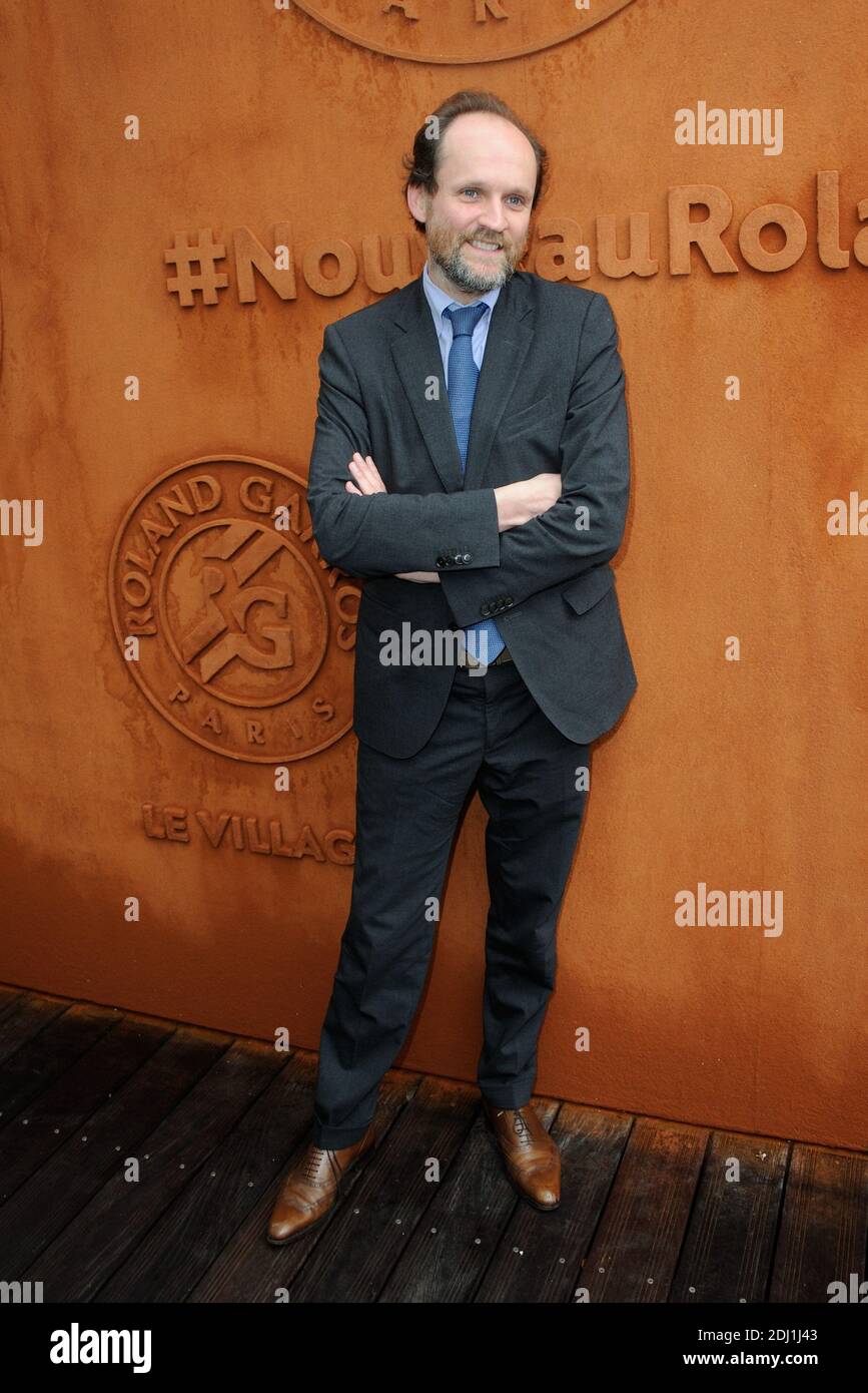 Jean-Marc Dumontet posiert im Dorf während der French Tennis Open in Roland-Garros Arena in Paris, Frankreich am 01. juni 2016. Foto von Alban Wyters/ABACAPRESS.COM Stockfoto