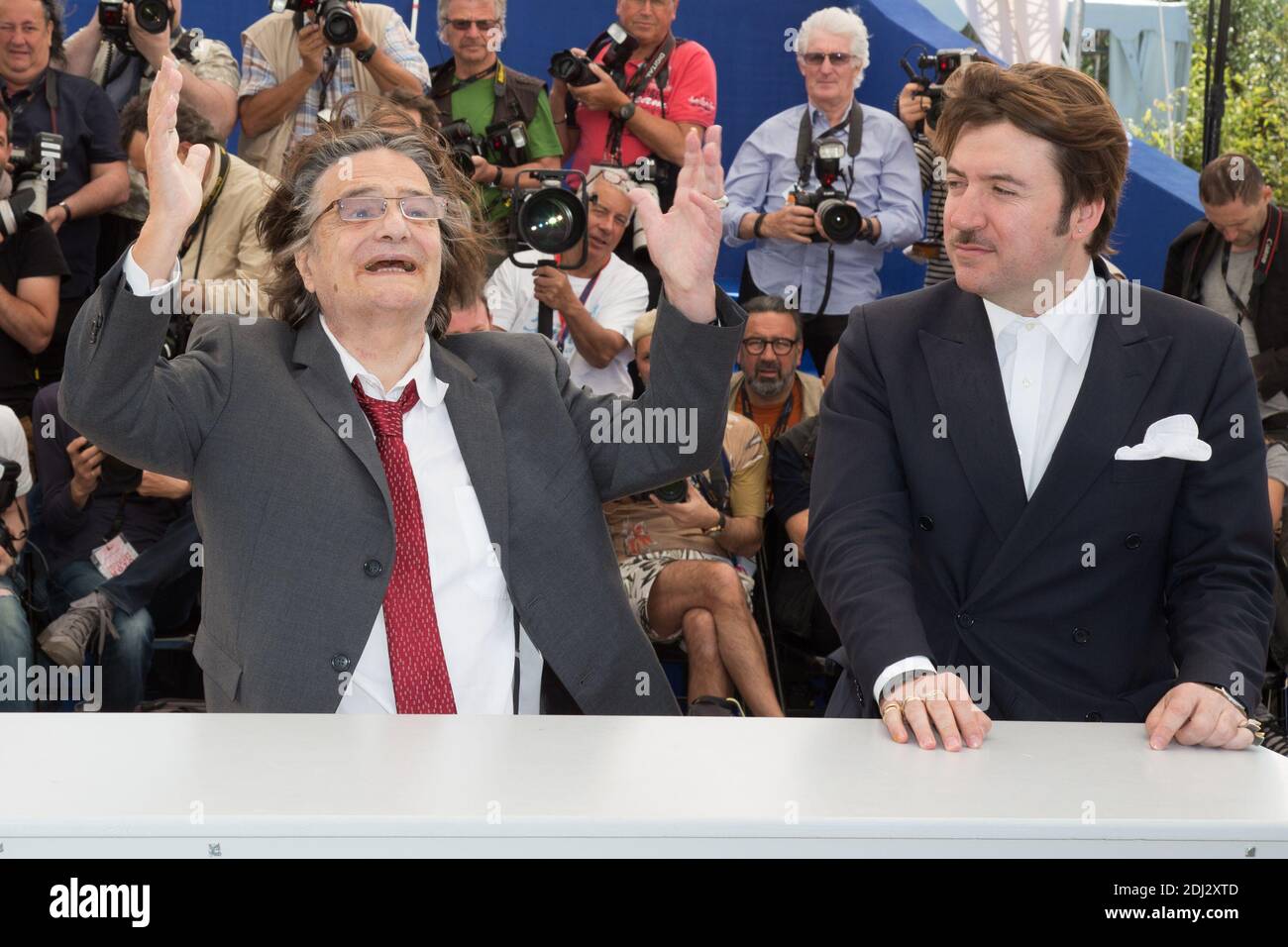 JEAN-PIERRE LEAUD, ALBERT SERRA - FOTOCALL DU FILM 'LA MORT DE LOUIS XIV' - 69EME FESTIVAL DE CANNES, 19/05/2016 FOTO VON NASSER BERZANE/ABACAPRESS.COM Stockfoto