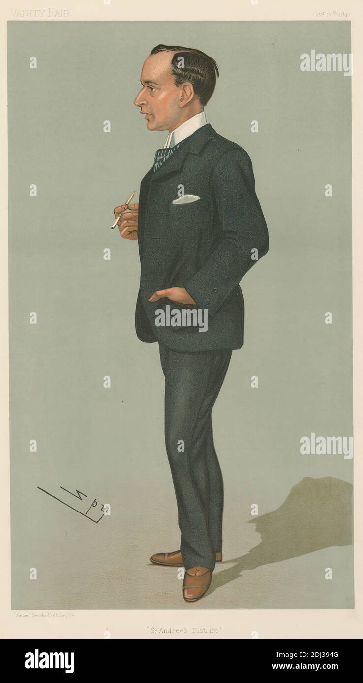 Politiker - Vanity Fair - 'ST. Andrew's District“. Herr Henry Torrens Anstruther. 14. Oktober 1897, Leslie Matthew 'Spy' ward, 1851–1922, britisch, 1897, Chromolithographie Stockfoto