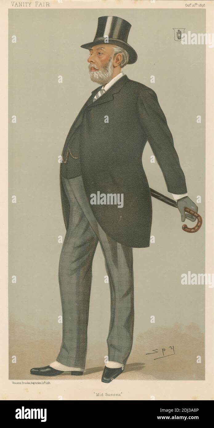 Politiker - Vanity Fair - 'mid Sussex'. Sir Henry Fletcher. 27. Oktober 1898, Leslie Matthew 'Spy' ward, 1851–1922, britisch, 1898, Chromolithographie Stockfoto