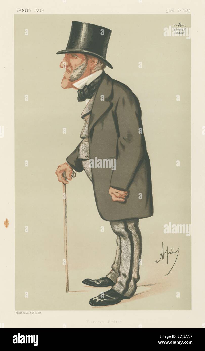 Politiker - Vanity Fair - "Außenpolitik". Lord Hammond. 19. Juni 1875, Carlo Pellegrini, 1839–1889, Italienisch, 1875, Chromolithograph Stockfoto