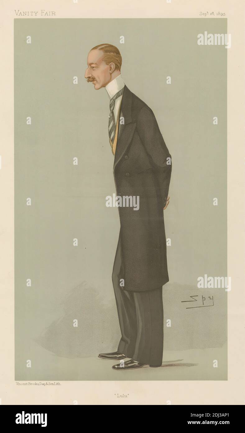 Politiker - Vanity Fair - 'Lulu'. Lewis Vernon Harcourt. 26. September 1895, Leslie Matthew 'Spy' ward, 1851–1922, britisch, 1895, Chromolithographie Stockfoto