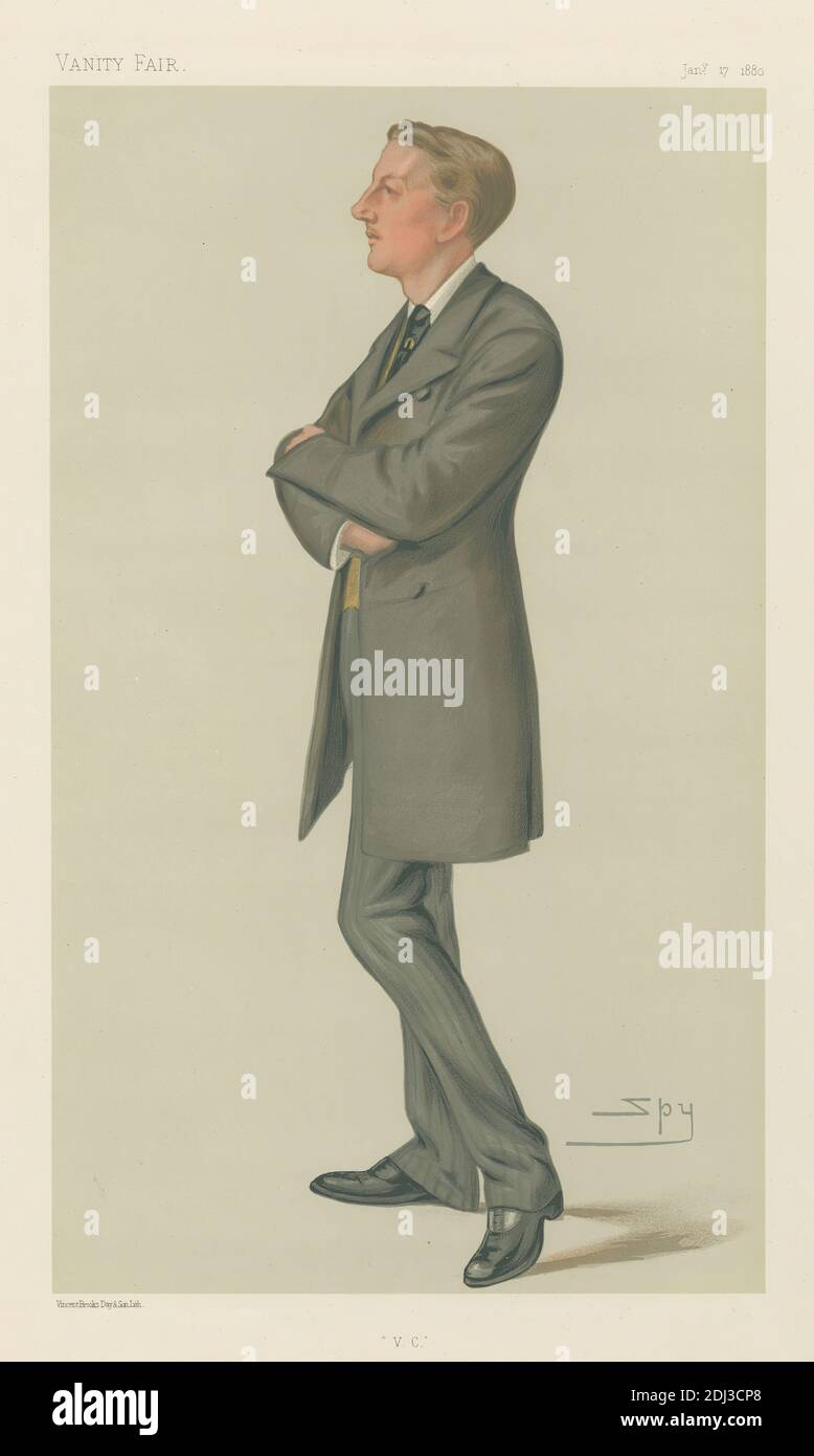 Vanity Fair: Militär und Marine; 'V.C.', Captain Lord Gifford, 17. Januar 1880, Leslie Matthew 'Spy' ward, 1851–1922, British, 1880, Chromolithographie Stockfoto