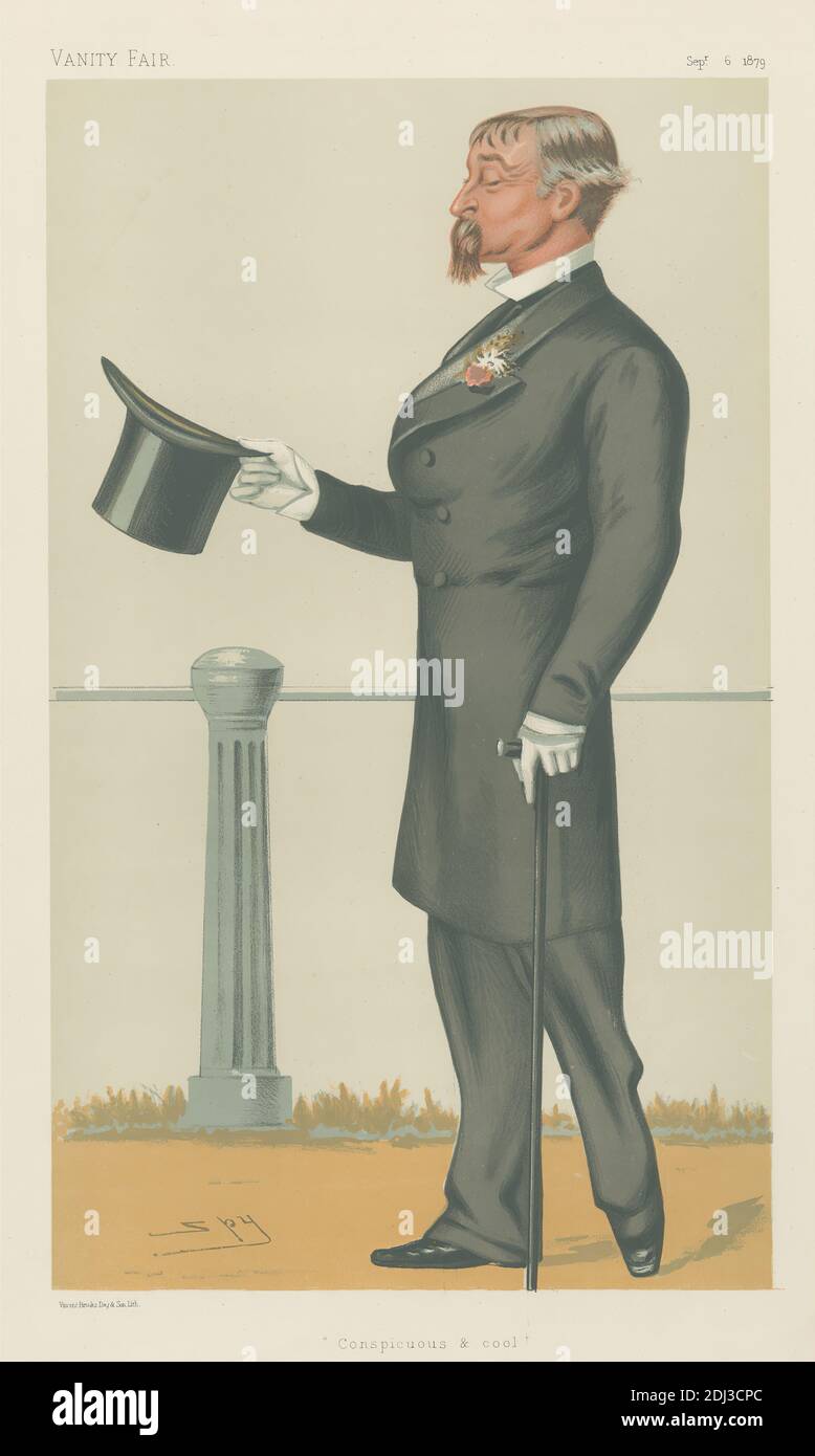 Vanity Fair: Military and Navy; 'Auffällig und kühl', Generalmajor Charles Fraser, 6. September 1879, Leslie Matthew 'Spy' ward, 1851–1922, British, 1879, Chromolithograph Stockfoto