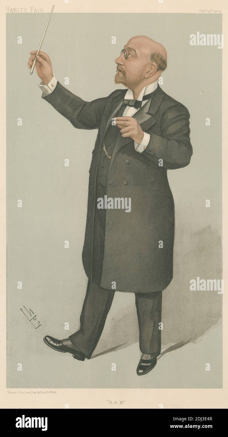 Vanity Fair: Musicians; 'R.A.M.', Alexander C. Mackenzie, 14. Januar 1904, Leslie Matthew 'Spy' ward, 1851–1922, British, 1904, Chromolithograph Stockfoto