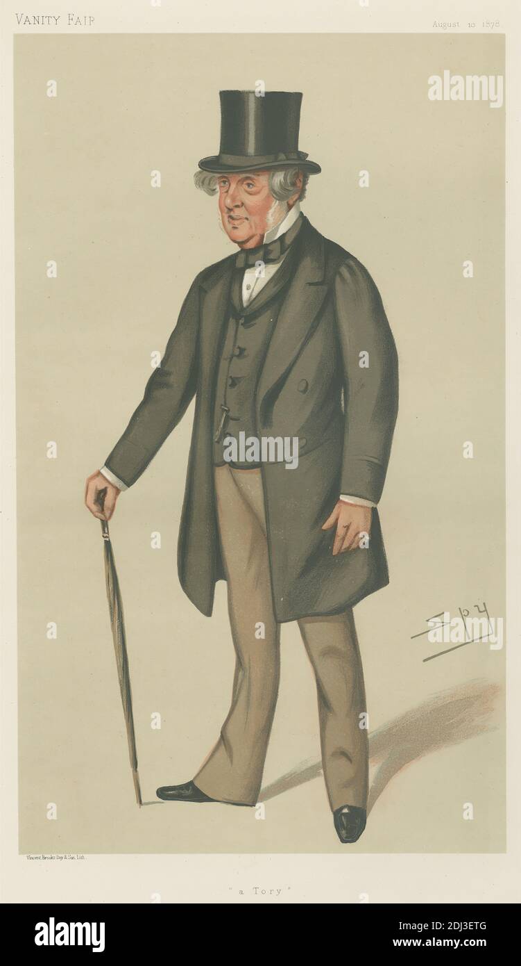 Politiker - Vanity Fair. „A Tory“. Colonel John Sidney North. 10. August 1878, Leslie Matthew 'Spy' ward, 1851–1922, britisch, 1878, Chromolithographie Stockfoto