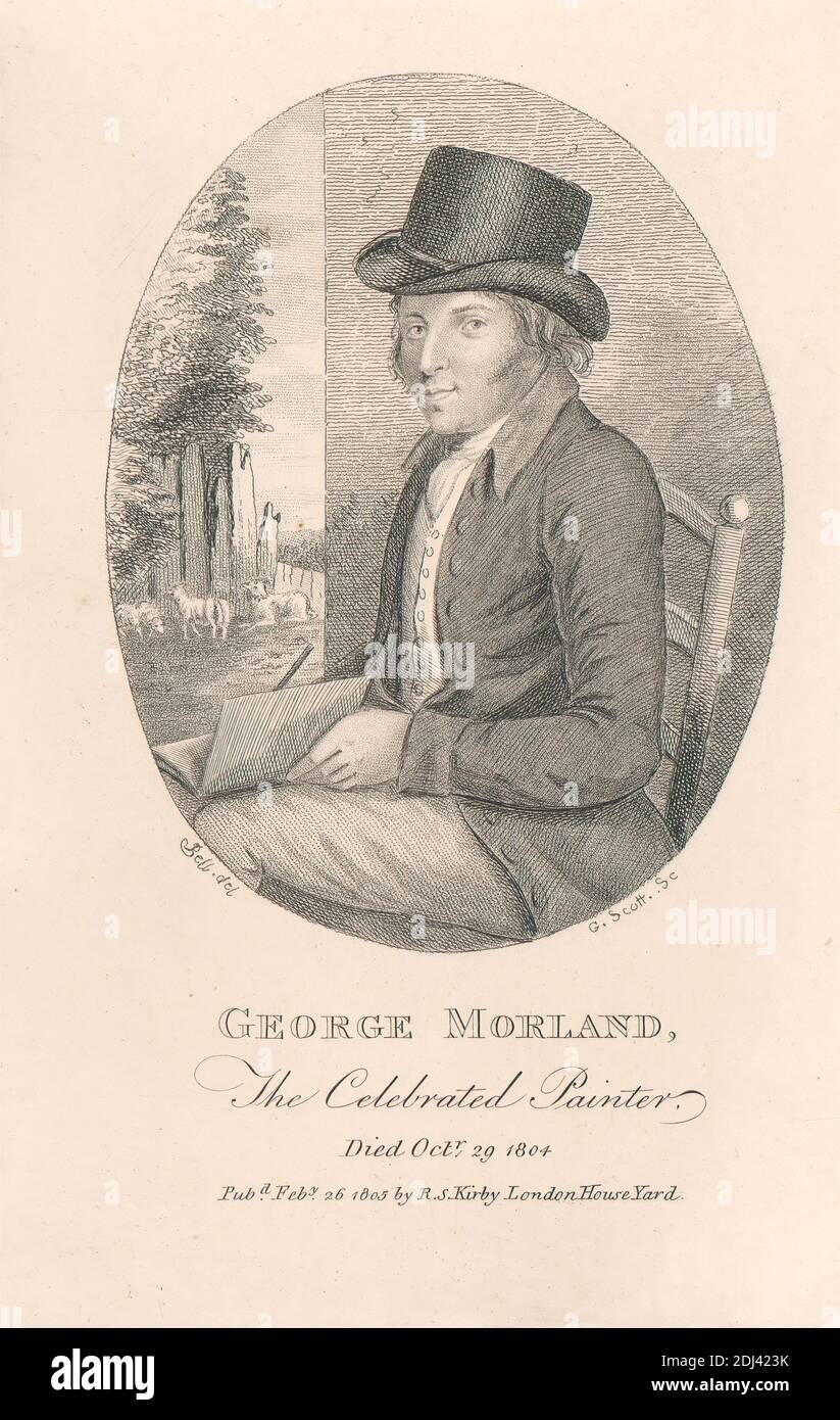 George Morland, John Scott, 1774–1828, Brite, nach unbekannter Künstler, (?) GLOCKE, undatiert Stockfoto