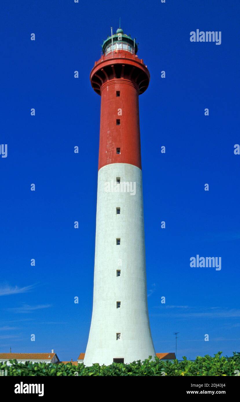 Gestorben sind, bei Royan, Leuchtturm Phare de la Coubre Stockfoto