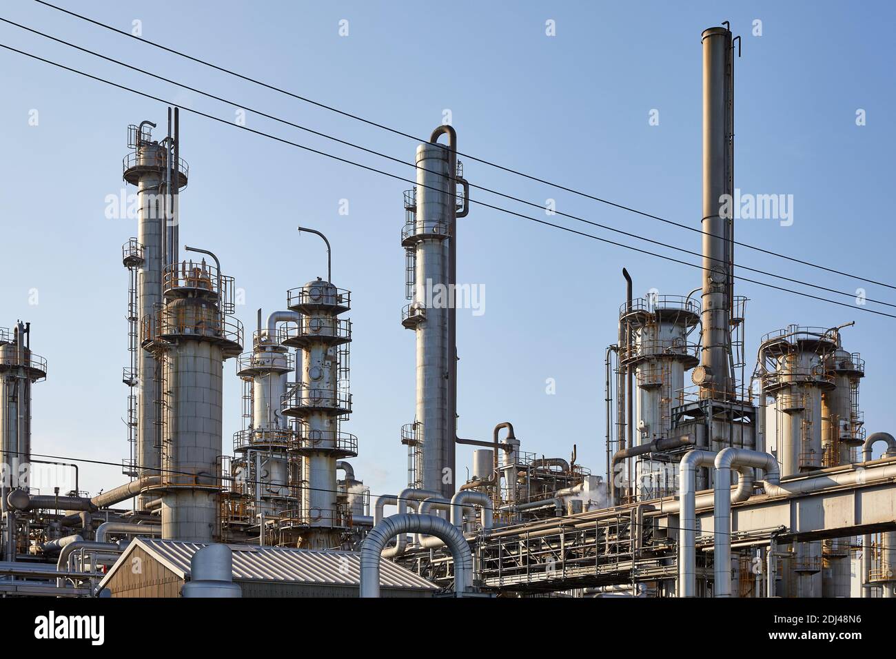 Chemieanlage; Kawasaki, Kanagawa Präfektur, Japan Stockfoto