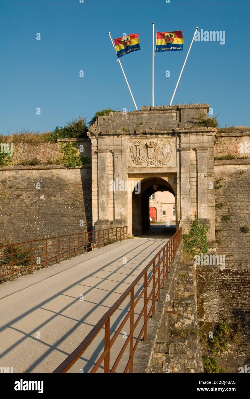 Frankreich, Poitou-Charentes, Insel Oleron, Ile d'OlÈron, Oleron, OEle d'OlÈron, Poitou-Charentes, Chateau d'Oléron, Ch'teau d'OlÈron, Zitadelle, Port Stockfoto