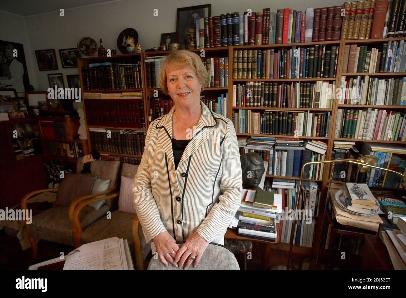 Vigdís Finnbogadóttir, vierter Präsident islands, war von 1980 bis 1996 im Amt: Stockfoto