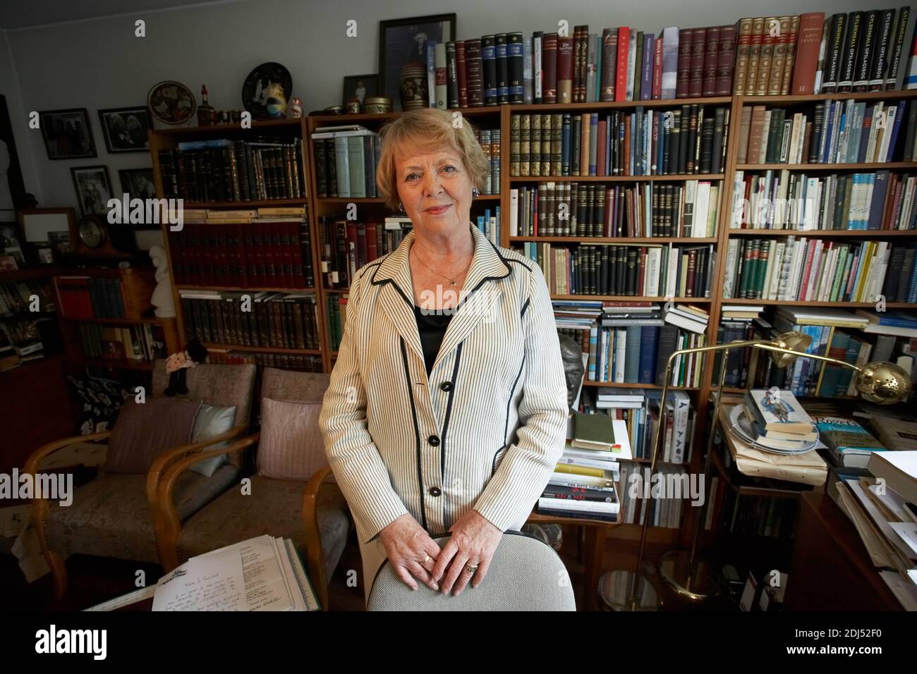 Vigdís Finnbogadóttir, vierter Präsident islands, war von 1980 bis 1996 im Amt: Stockfoto