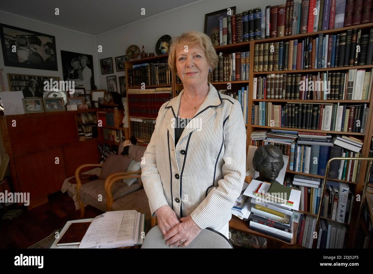 Vigdís Finnbogadóttir, vierter Präsident islands, war von 1980 bis 1996 im Amt: Stockfoto