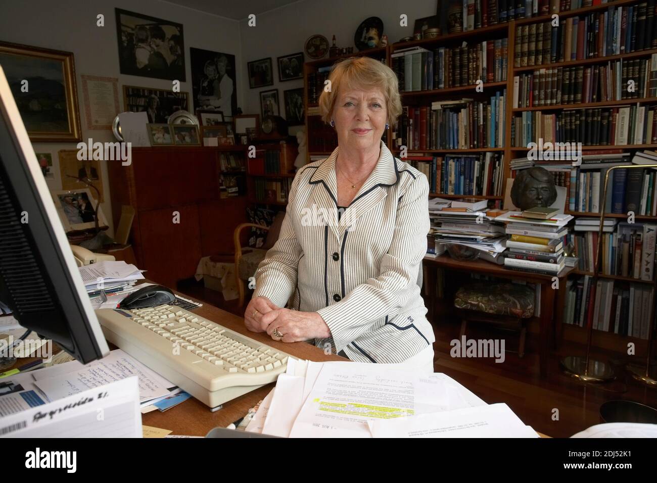 Vigdís Finnbogadóttir, vierter Präsident islands, war von 1980 bis 1996 im Amt: Stockfoto