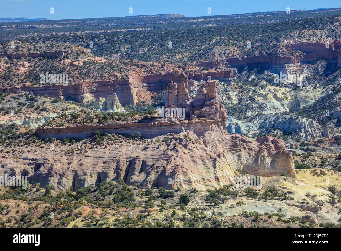 Wandern im Red Rock State Park, in der Nähe von Gallup in Arizona. Stockfoto