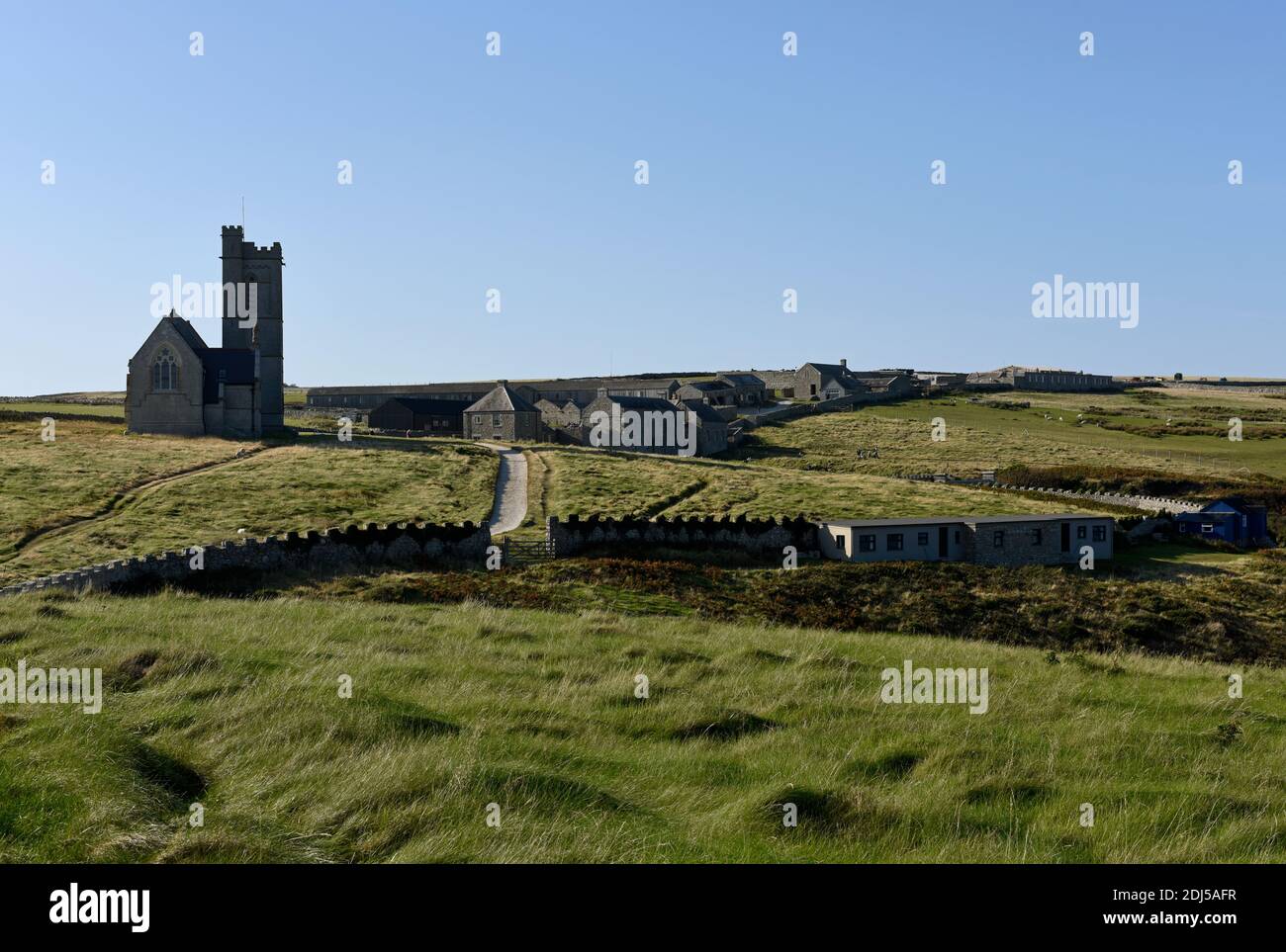 St. Helena's Church, Lundy Island, North Devon, England Stockfoto