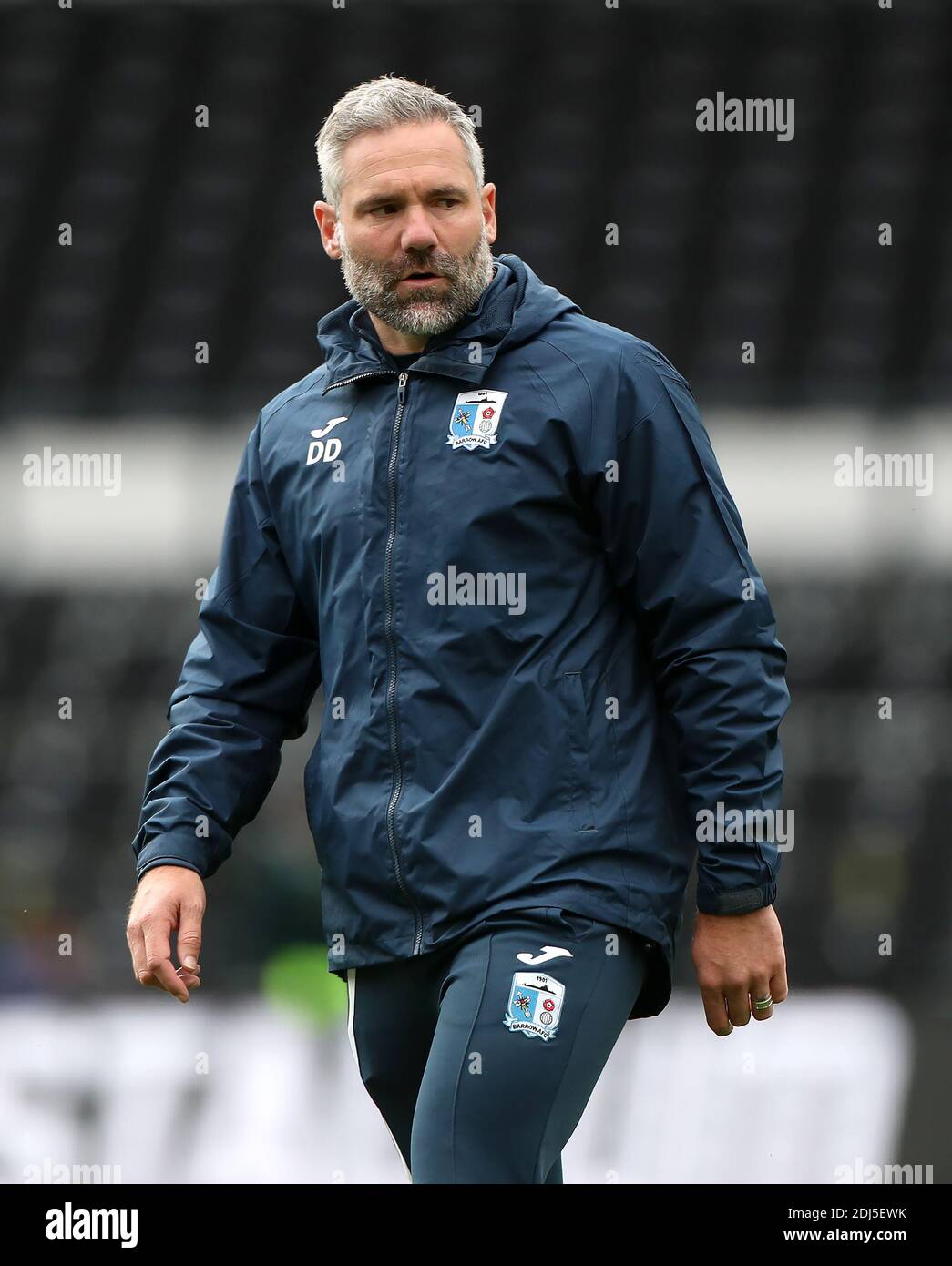 Aktenfoto vom 05-09-2020 von Barrow-Manager David Dunn. Stockfoto