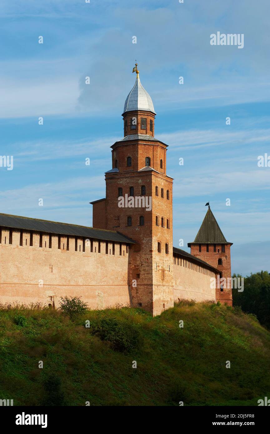 Russland, Rossija, Nowgorod Oblast, Nowgorodskaja Oblast, Weliki Nowgorod, Kreml, UNESCO-Welterbe Stockfoto