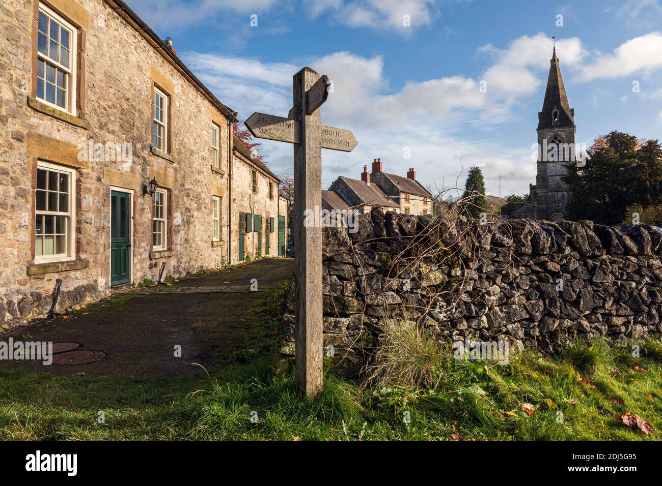 Das Peak District Dorf von Parwich, Derbyshire Stockfoto