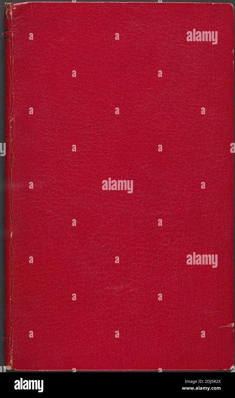 A Descriptive Catalogue of Pictures, poetical and Historical Inventions, Painted by William Blake in Water-Colours, being the Ancient Method of Fresco Painting Restored, London, William Blake, 1757–1827, British, 1809, Letterpress, Spine: 7 1/2in. (19,1 cm) und Blatt: 1/4 x 4 3/16 Zoll (18.4 x 10,6 cm Stockfoto