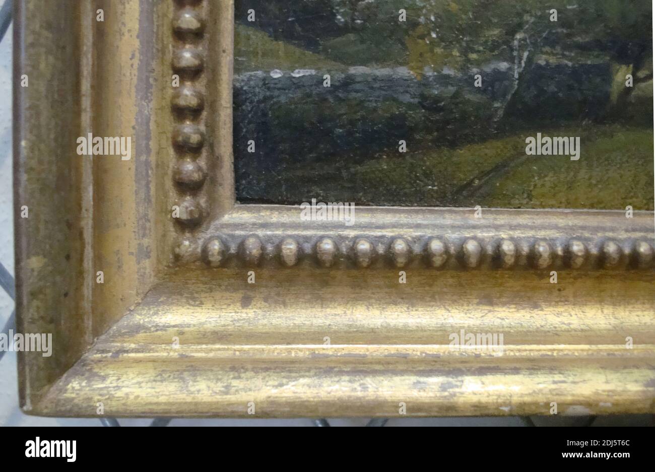 Britisch, klassizistischer Rahmen, Unbekannter framemaker, Anfang 19. Jahrhundert, Holz und Kompo, teilweise über Original-Wasservergoldung geregelt Stockfoto
