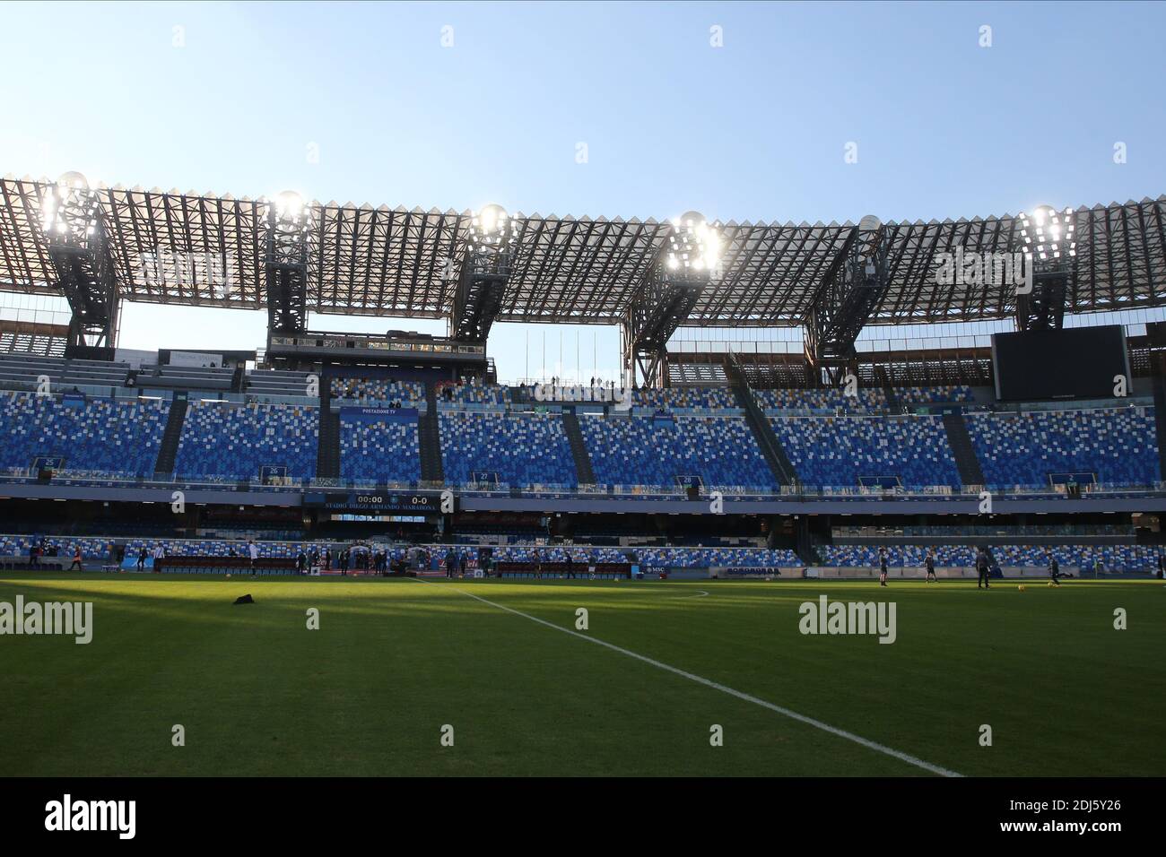 Gesamtansicht des Diego Armando Maradona Stadions in Neapel Während der Serie A Fußballspiel SSC Napoli gegen UC Sampdoria Stockfoto