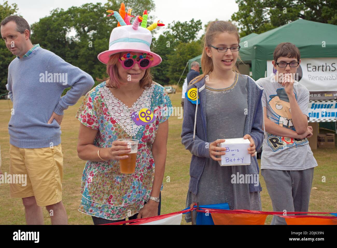Schneckenrennen-Weltmeisterschaften 2013 in Congham, england:. Stockfoto