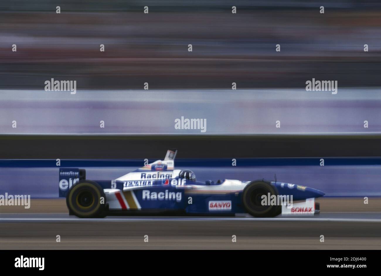 DamonHill (GB), Williams Renault, British GP 1996, Silverstone Stockfoto