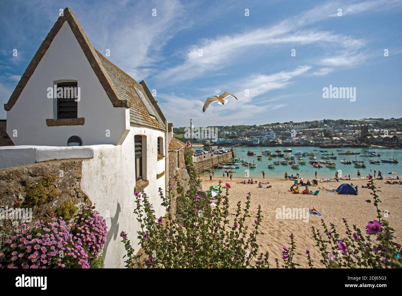 St Ives, Cornwall - The Harbour Beach Stockfoto