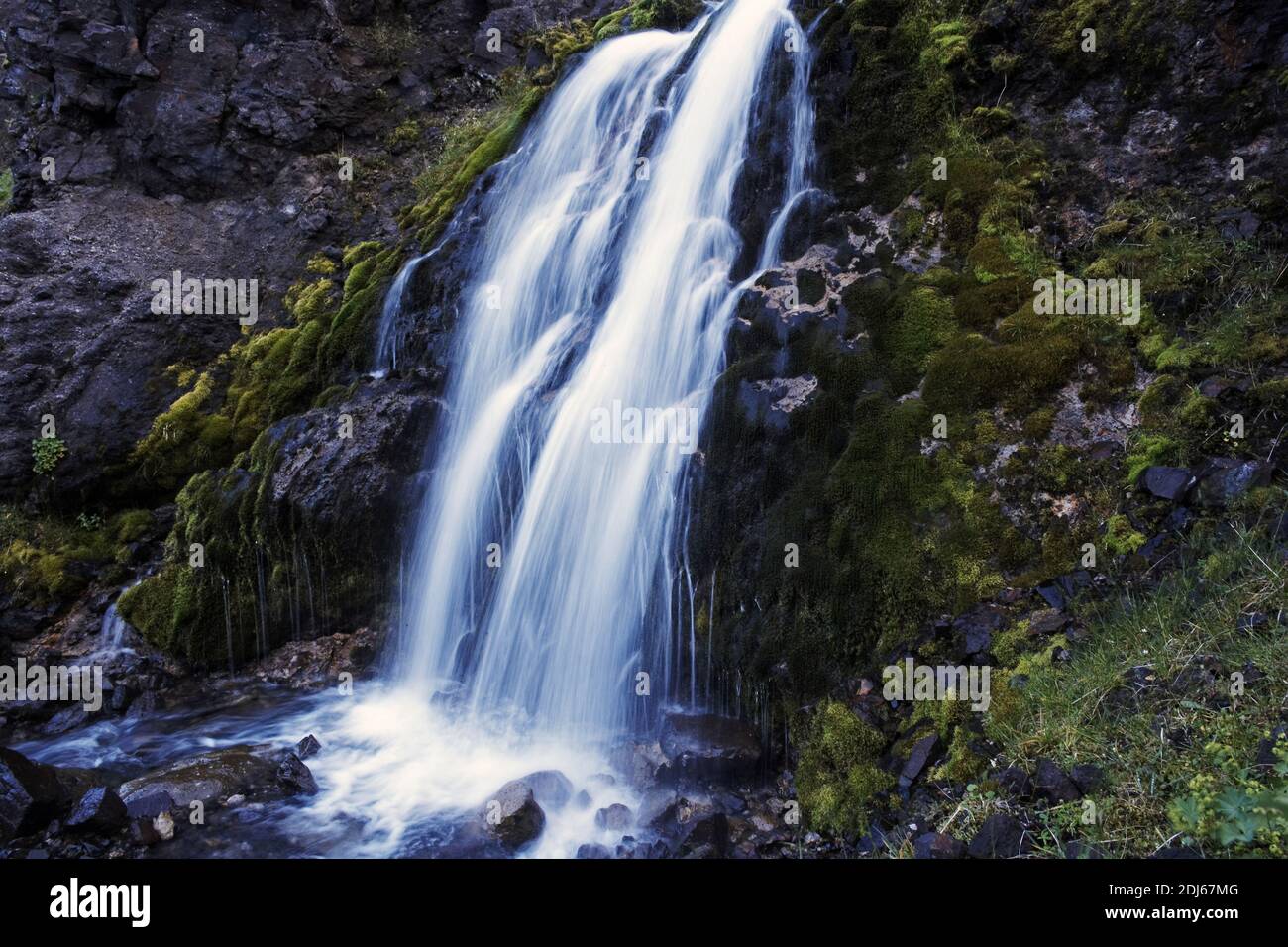 Island, Wasserfall, Ostisland, Stockfoto