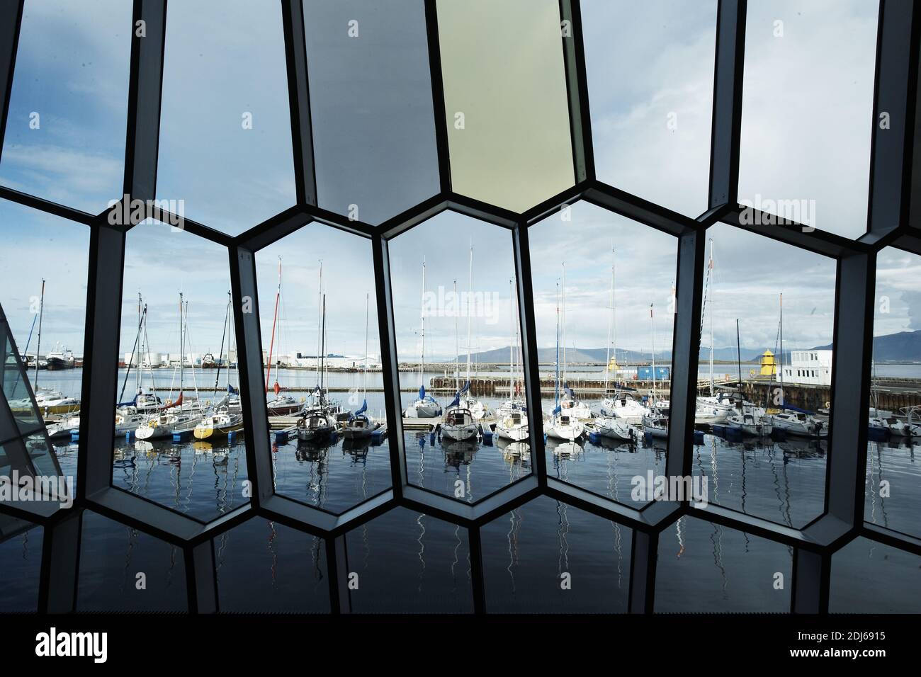 Harpa Konzerthalle und Konferenzzentrum, Reykjavik, Island, Polarregionen Stockfoto