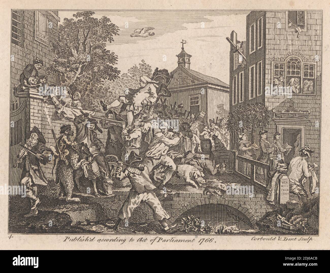 Vorsitzender der Mitglieder, nach William Hogarth, 1697–1764, Britisch, 1766, Radierung und Strichgravur auf mittelschwerem, leicht strukturiertem, cremefarbenen Papier Stockfoto