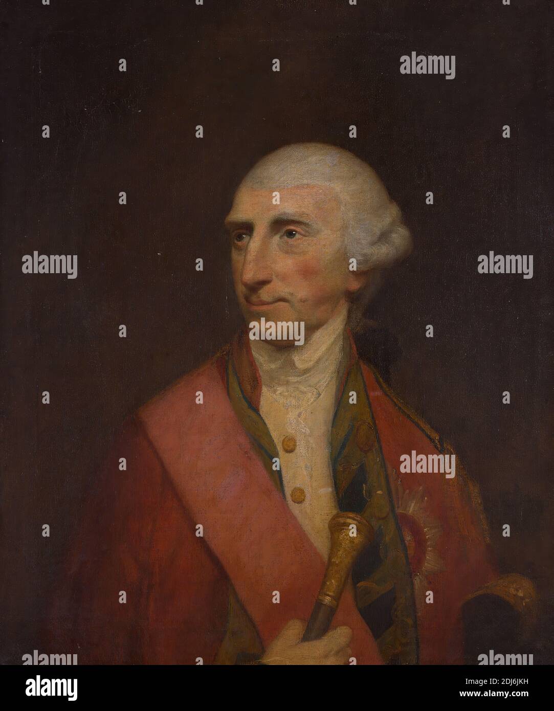 Jeffery Amherst, erster Baron Amherst, Robert Edge Pine, 1730–1788, britisch, 1784, Öl auf Leinwand, insgesamt: 30 × 25 Zoll (76.2 × 63.5 cm), Porträt Stockfoto