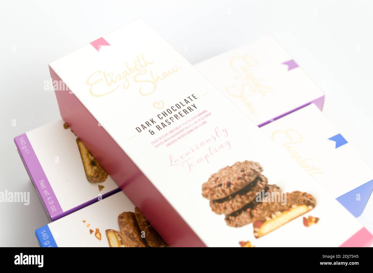 Luxus Chocolate Biscuit Selection von Elizabeth Shaw Stockfoto