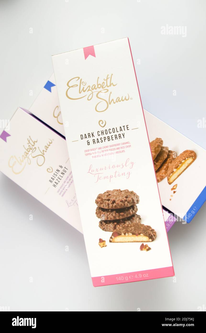 Luxus Chocolate Biscuit Selection von Elizabeth Shaw Stockfoto
