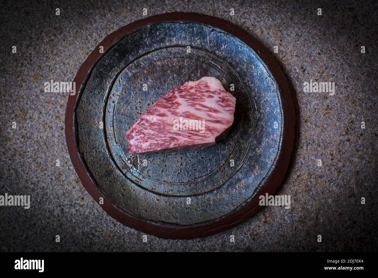 Das hochwertige Wagyu Fleisch aus Japan Stockfoto