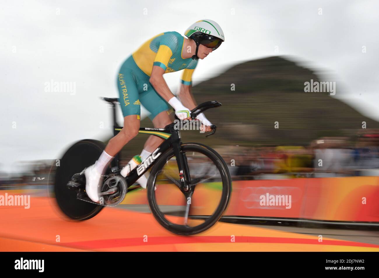 Rohan Dennis tritt am 10. August 2016 bei den Olympischen Spielen 2016 in Rio De Janeiro, Brasilien, beim Radfahrzeitfahren an. Foto von Lionel Hahn/ABACAPRESS.COM Stockfoto