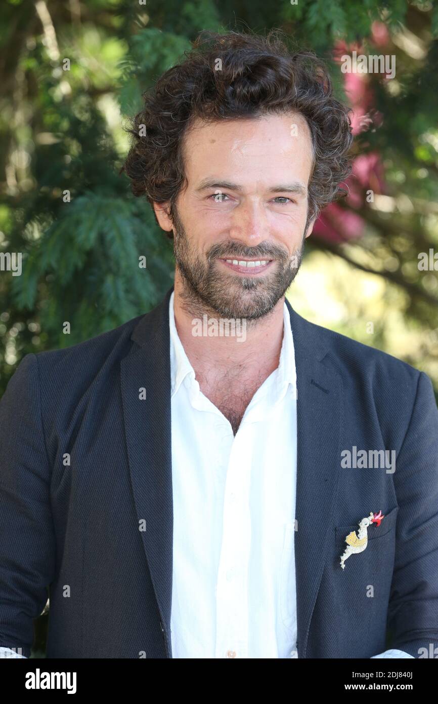 Romain Duris auf der Fotoserie für UN Petit Boulot im Rahmen des 9. Angouleme Filmfestivals in Angouleme, Frankreich, am 26. August 2016 zu sehen. Foto von Jerome Domine/ABACAPRESS.COM Stockfoto