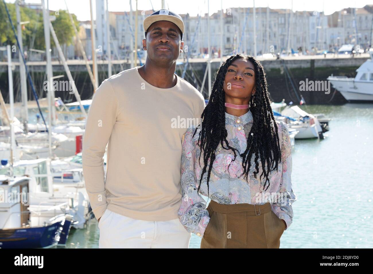 Kirwa Kadiff et Michaela Coel assistent au photocall du Film 'Chewing-Gum' Lords du Festival de la Fiction TV 2016 de La Rochelle, a la Rochelle, France le 15 Septembre 2016. Foto von Aurore Marechal/ABACAPRESS.COM Stockfoto