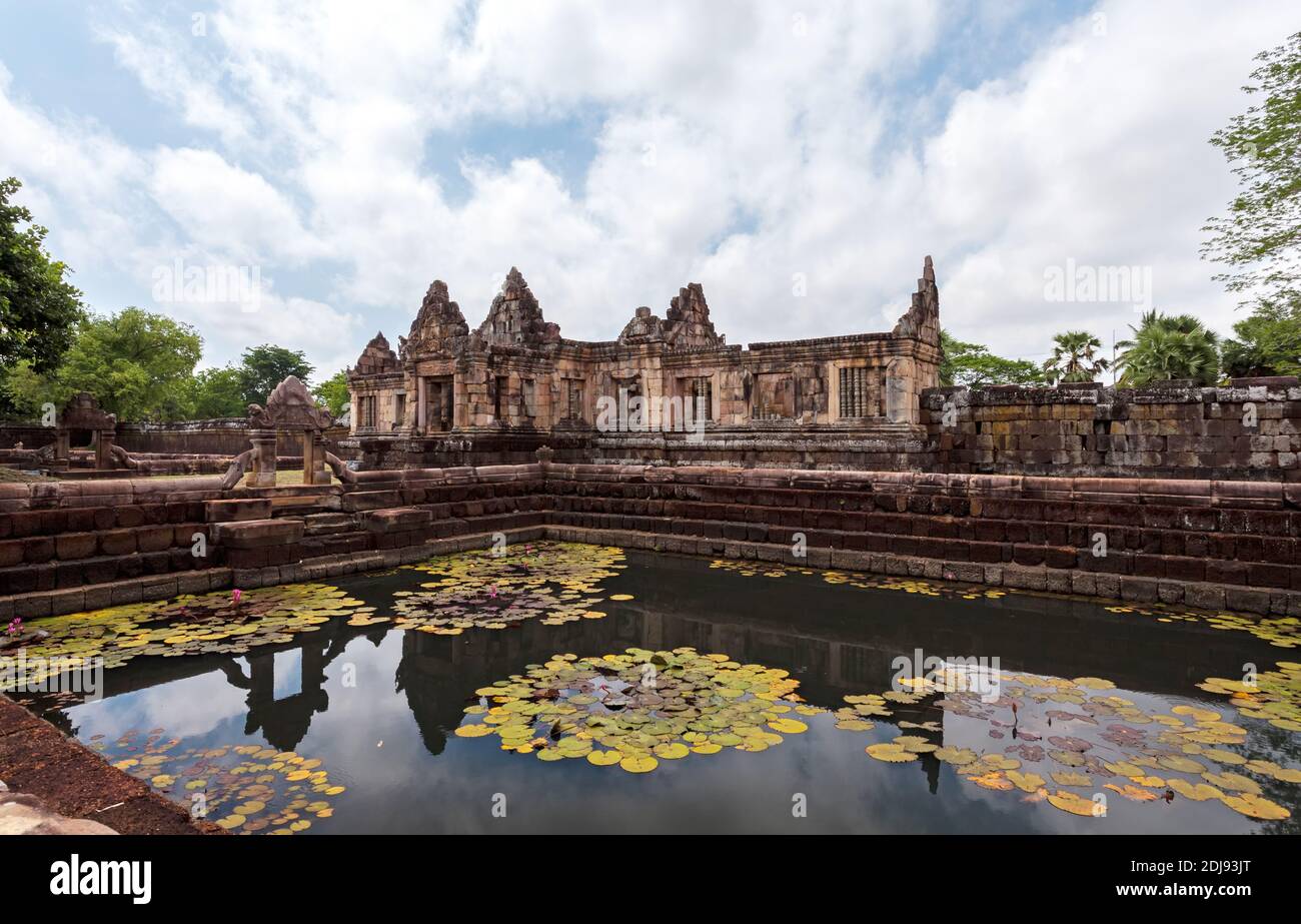 Prasat Muang Tam historischen Park ist Castle Rock alte Architektur Vor etwa tausend Jahren in der Provinz Buriram, Thailand (Allgemeinheit in Thailand, und Stockfoto