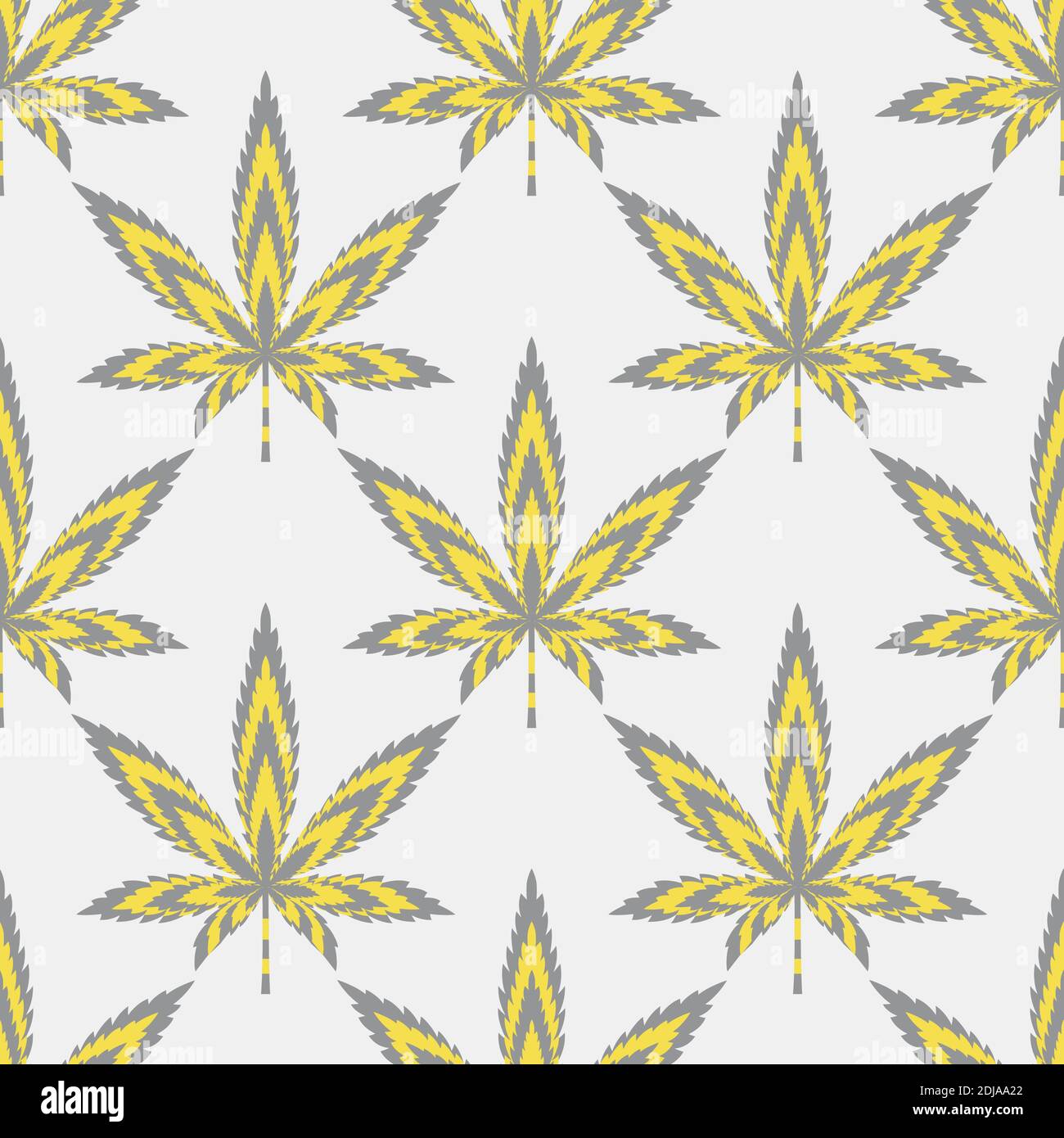 Nahtloses Muster Marihuana Blatt oder Cannabis Blatt Stock Vektor