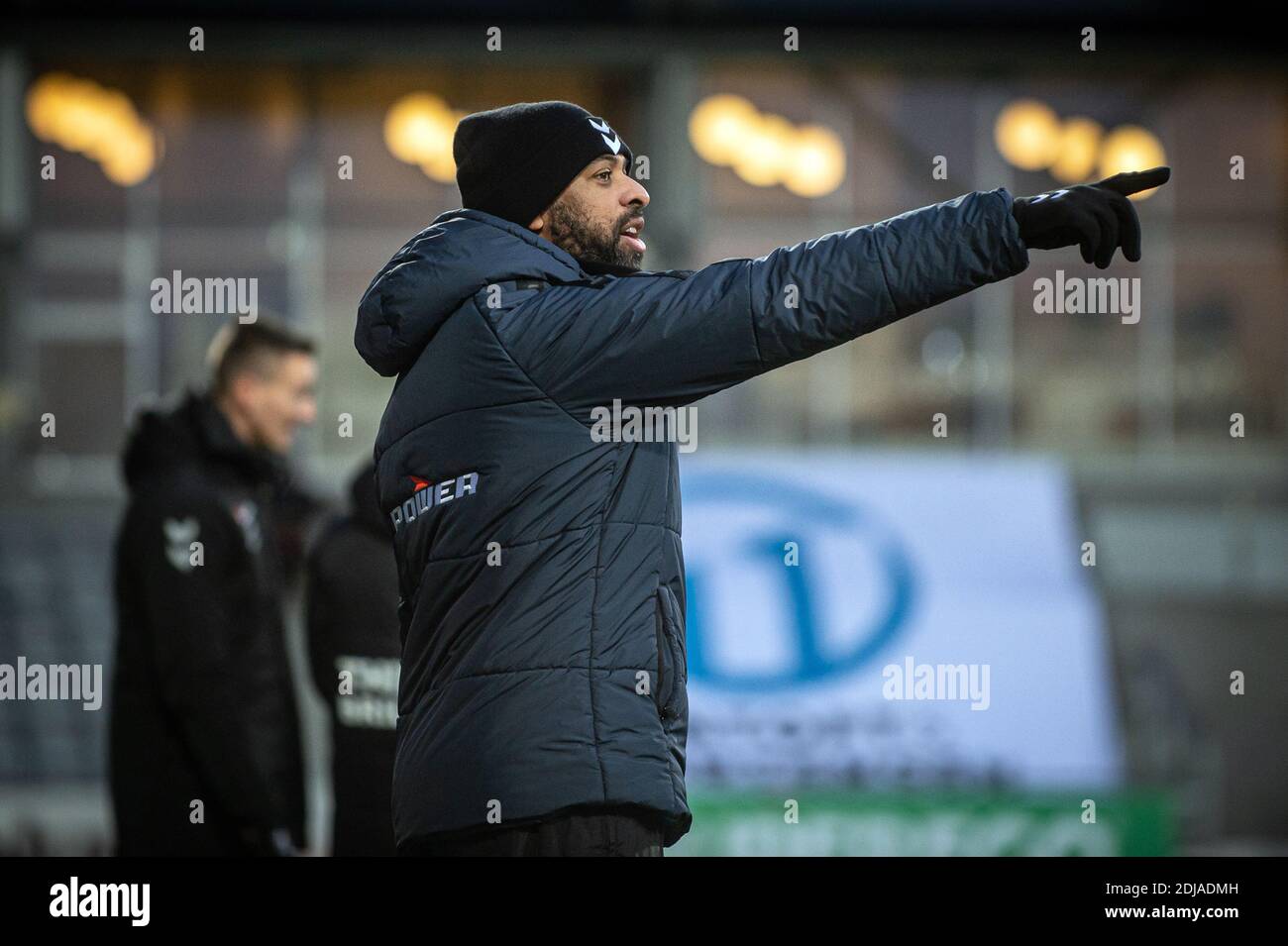 Horsens, Dänemark. Dezember 2020. Cheftrainer David Nielsen von Aarhus GF beim 3F Superliga-Spiel zwischen AC Horsens und Aarhus GF in der Casa Arena in Horsens. (Foto Kredit: Gonzales Foto/Alamy Live News Stockfoto