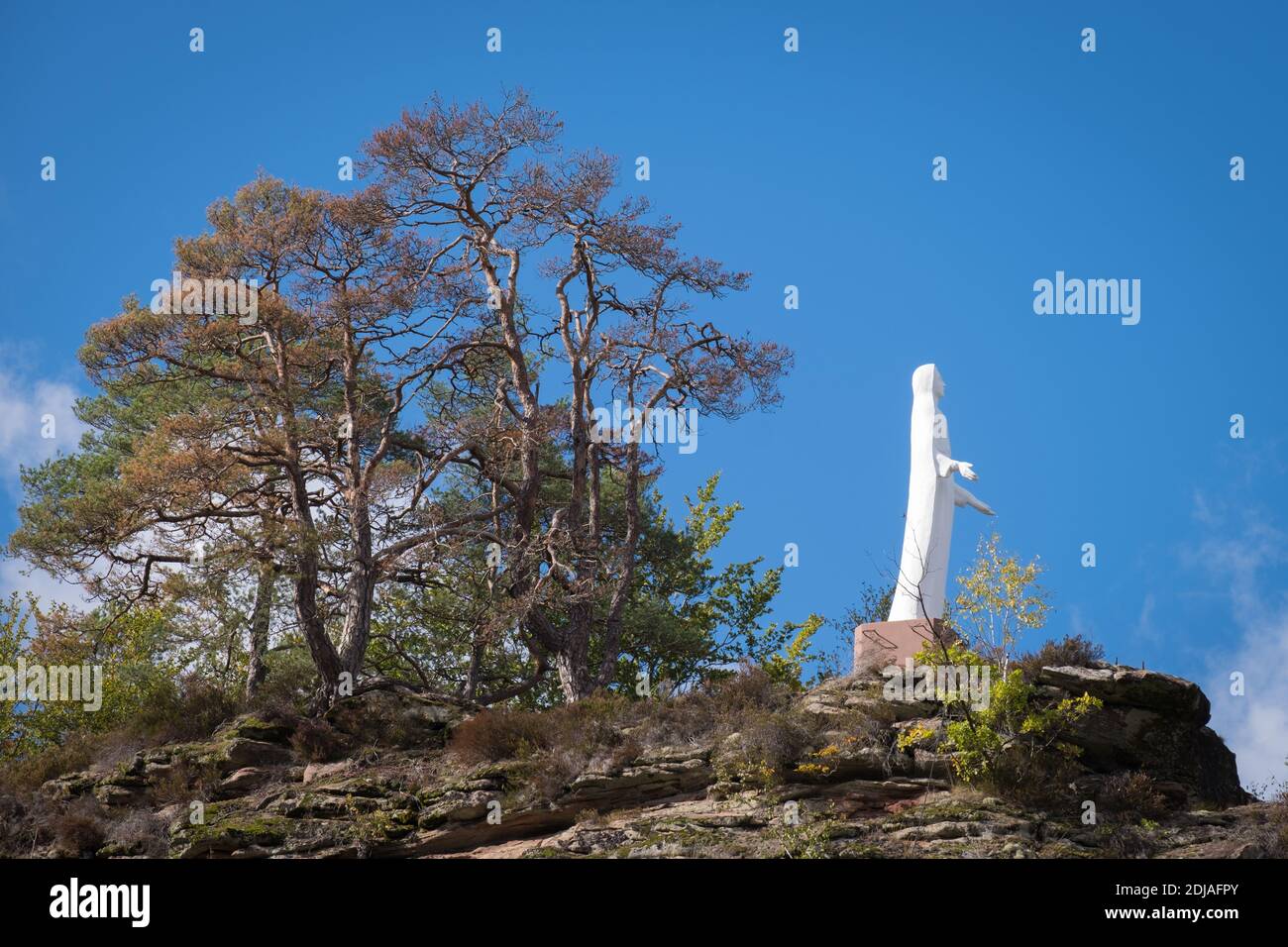 Weiße Madonna von Fischbach bei Dahn, Deutschland Stockfoto