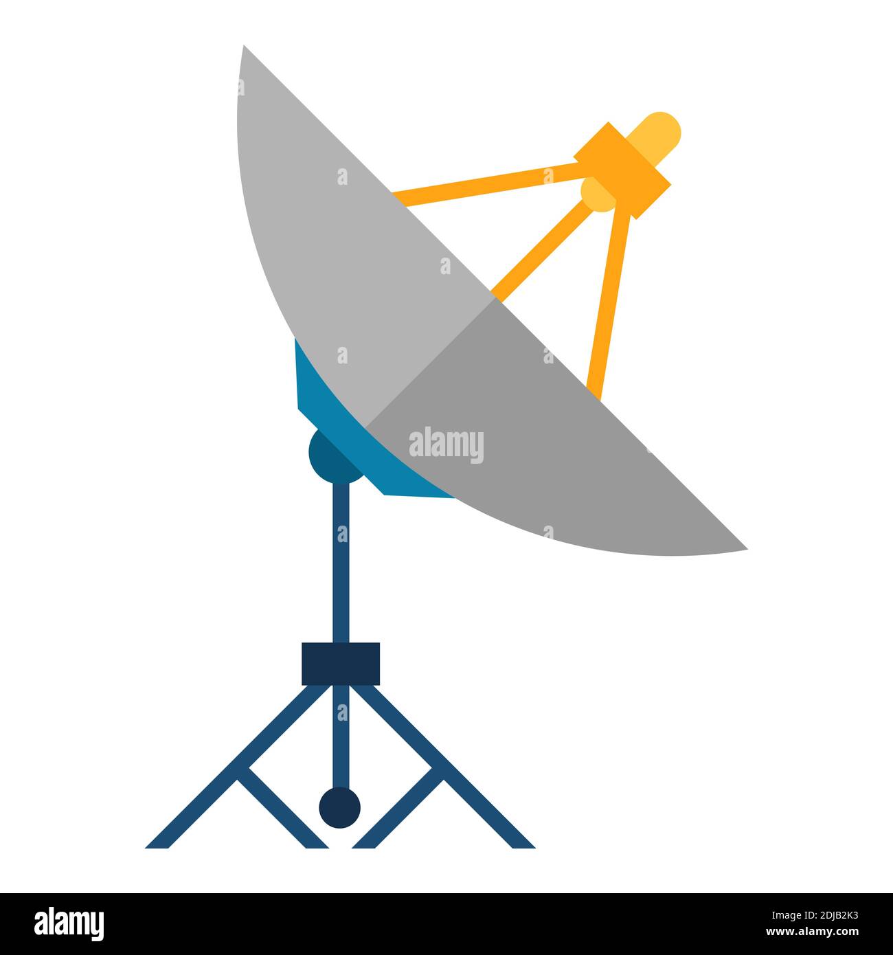 Abbildung der Satellitenschüssel. Stock Vektor